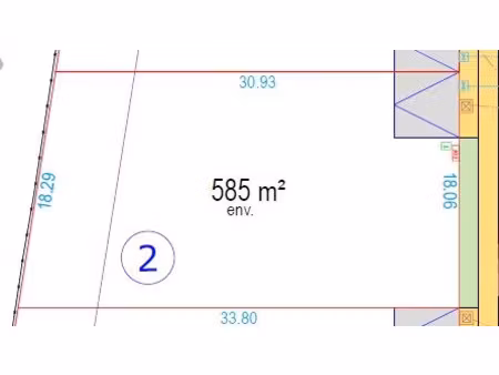 vente terrain à batir 580 m² à reims (51100)  174 000 €