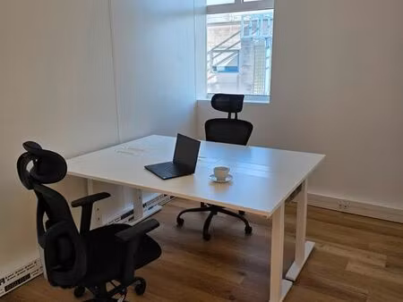 location bureau équipé de 10m² - rénovation neuve - proche métro jean jaurès