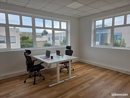 location bureaux équipés - 10 à 17 m² - rénovation neuve - proche métro jean jaurès