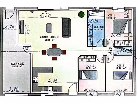 maison neuve 4 pièces 1150
