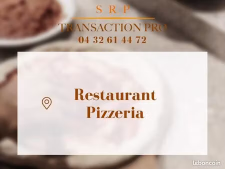 fonds de commerce restaurant  pizzeria roquemaure