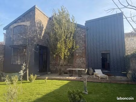 st-chamond novaciérie – bâtiment industriel 600m² + jardin – potentiel loft & pro