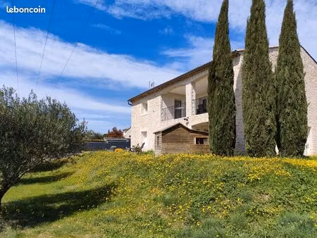 maison récente 2013 saint gervais gard vallée de la cèze vue exceptionnelle