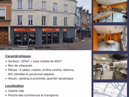 local commercial saint-pol-sur -ternoise centre ville