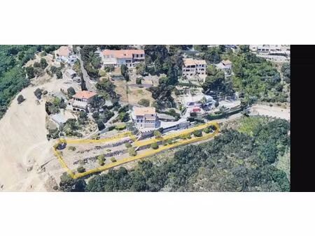 terrain d’exception avec vue mer panoramique à èze  côte d’azur