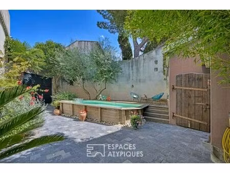 maison de village avec extérieur arboré et piscine  sans vis-à-vis