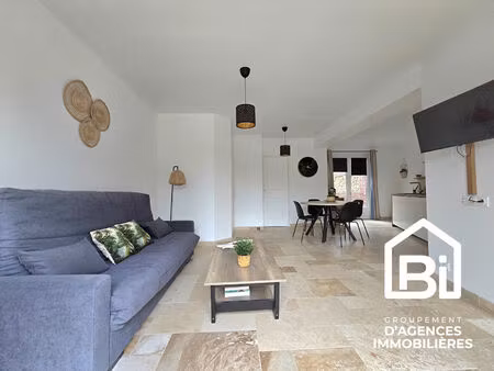 benerville sur mer - appartement 2 pièces en rdc avec patio