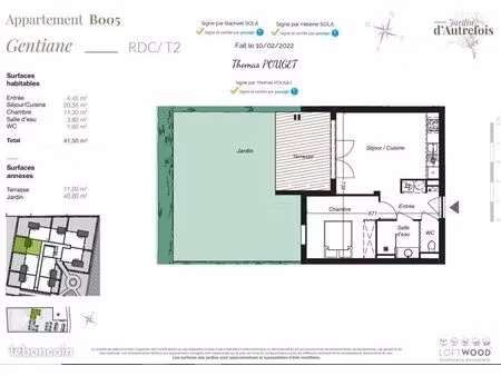 appartement 2 pièces 41 m²