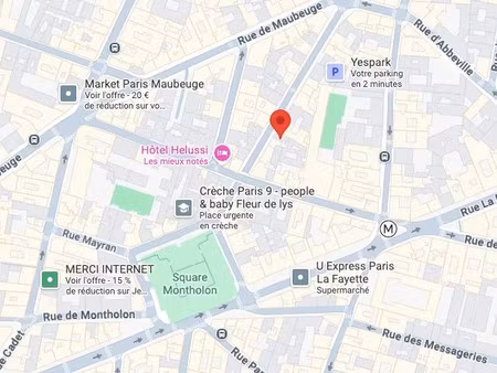 location locaux professionnels 42 m² à paris 9ème (75009)  1 600 €