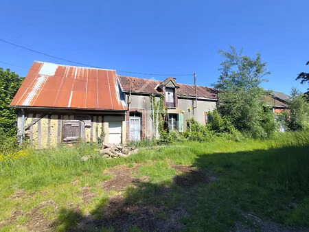 maison 3 pieces 50m2 à rénover avec grand terrain au calme