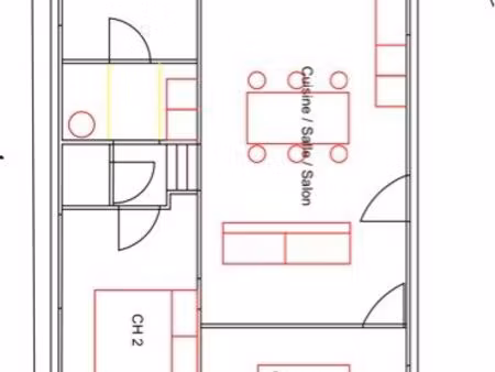 carentan : maison de plein pied avec 3 ch à louer