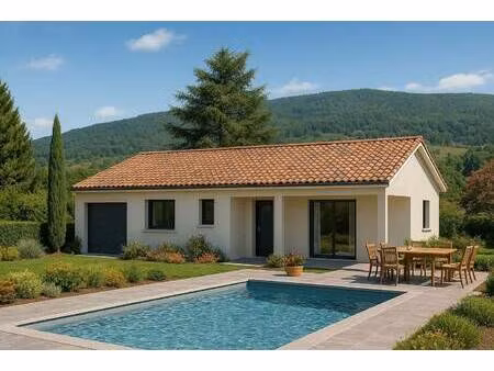 terrain avec maison neuve à vendre