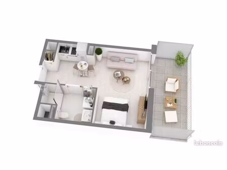 appartement 1 pièce 28 m²