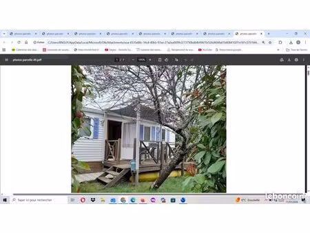 location a l annee mobilhome camping avec piscine pres de ruoms