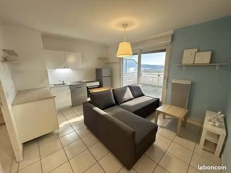 superbe t2 meublé rénové avec grande terrasse vue mont-blanc – gex