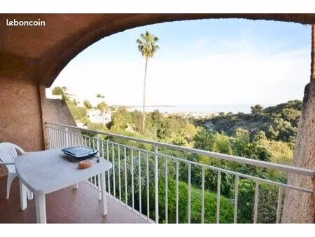 studio 28m2 colline golfe juan piscine