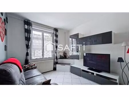 charmante maison flamande rénovée  78 m²  2 grandes chambres et terrasse