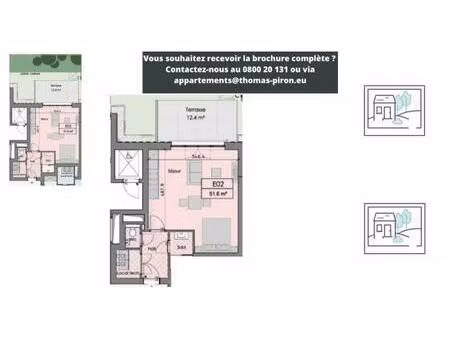 studio à vendre avec terrasse   ciney (vbd74404)
