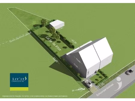 knappe bouwgrond voor halfopen bebouwing