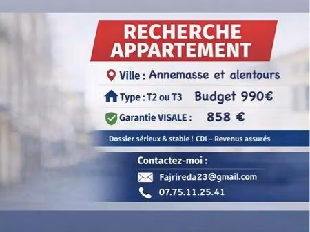 recherche d’un appartement