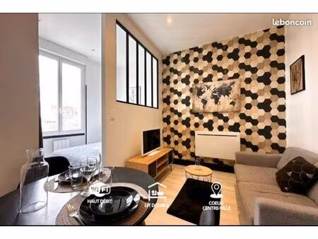 à louer – t1 bis meublé  lumineux et décoré avec goût – agen cours victor hugo