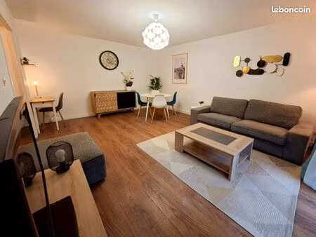 f2 meublé avec jardin privatif