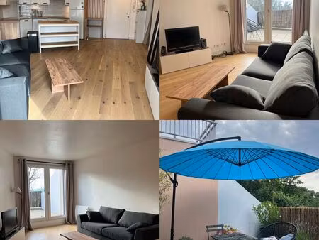 t2 meublé avec terrasse sud/ouest bonsecours