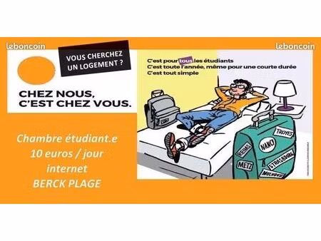 logement etudiant - berck plage - 349e