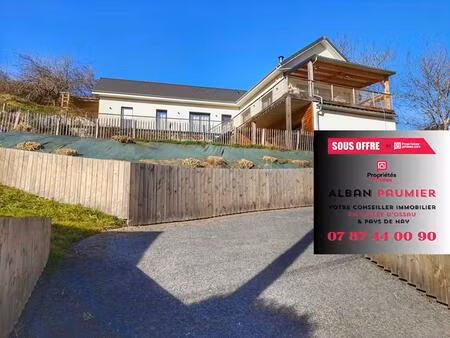 maison contemporaine 160 m²  terrasse panoramique  vue imprenable sur les pyrénées