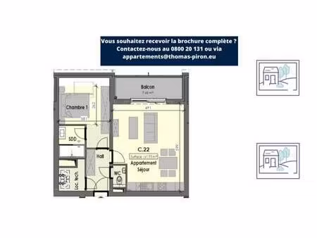 appartement à vendre avec terrasse et 1 chambre   habay-la-neuve (vbd74905)