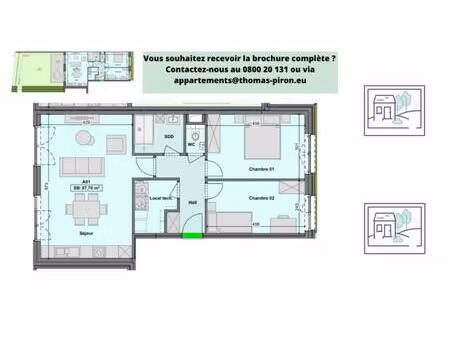 appartement à vendre à rue marguerite depasse 6 charleroi (vbd74442)