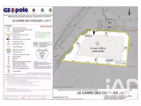 vente terrain piscine à toulouges (66350) : à vendre piscine / 635m² toulouges