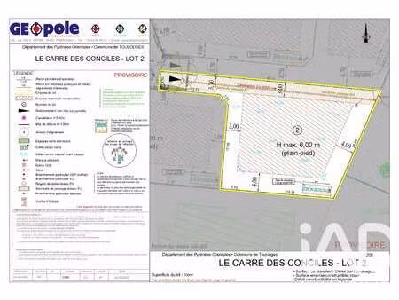 vente terrain piscine à toulouges (66350) : à vendre piscine / 700m² toulouges