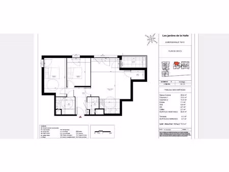 location appartement 3 pièces 69 m² à aubergenville (78410)