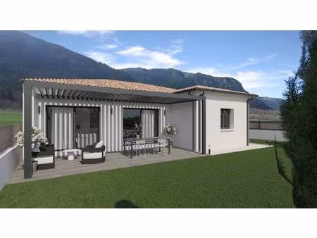 terrain avec maison neuve à vendre