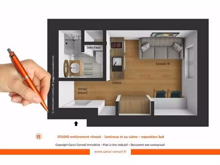 studio rénové (classe c)