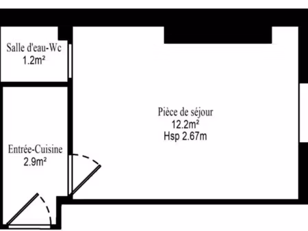 vente appartement 1 pièce 16.3 m² à clichy (92110)  52 500 €