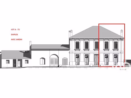 vente duplex 3 pièces 61 m² à saint-selve (33650)  145 600 €