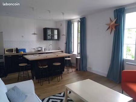 appartement t2 meublé tours centre avec jardin