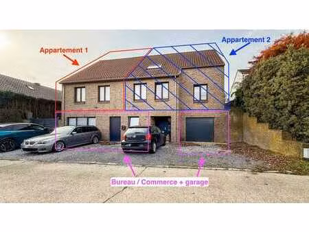 superbe opportunité : 2 lots avec garage et jardin