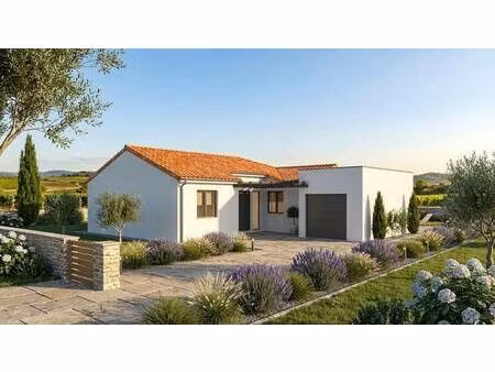 terrain avec maison neuve à vendre