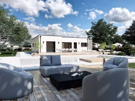 terrain avec maison neuve à vendre