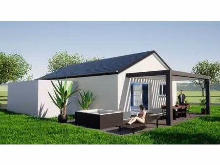 terrain avec maison neuve à vendre