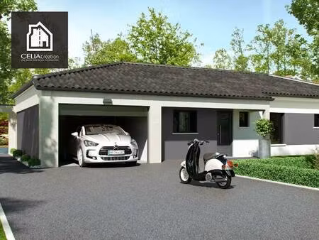 terrain avec maison neuve à vendre