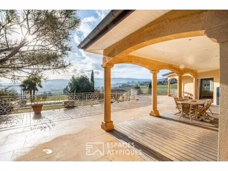 villa avec vue exceptionnelle sur cogny