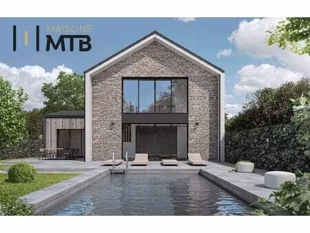 terrain avec maison neuve à vendre