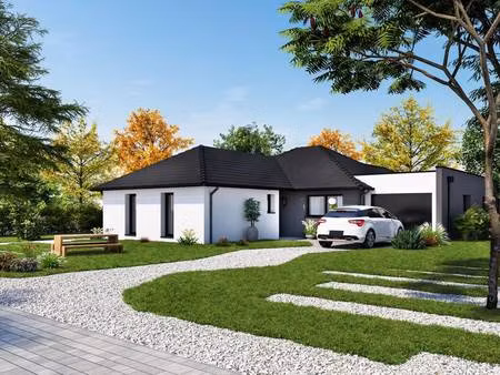 terrain avec maison neuve à vendre