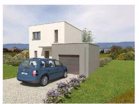 terrain avec maison neuve à vendre