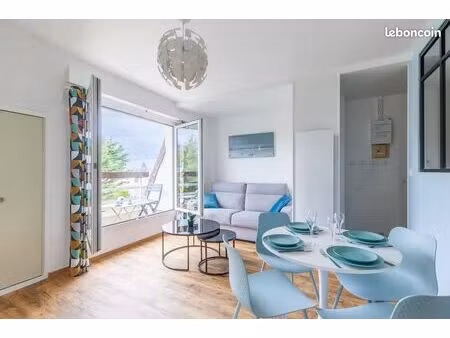 ? saint-aubin-sur-mer • vue mer latérale • garage • 200 m de la plage