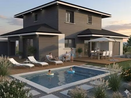 terrain avec maison neuve à vendre